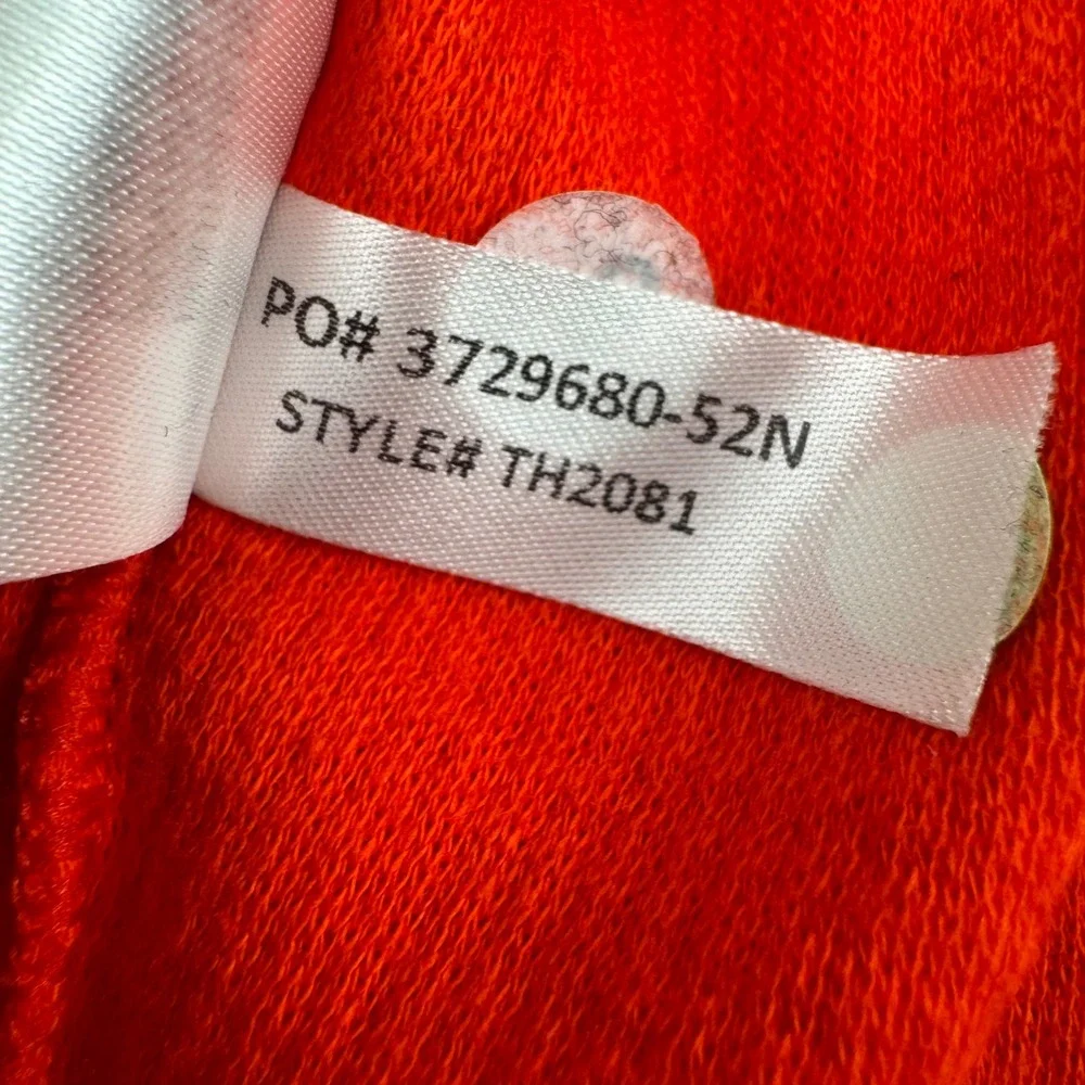Lacoste Sleepwear Top Mens Large Red Waffle Knit Thermal Long Sleeve